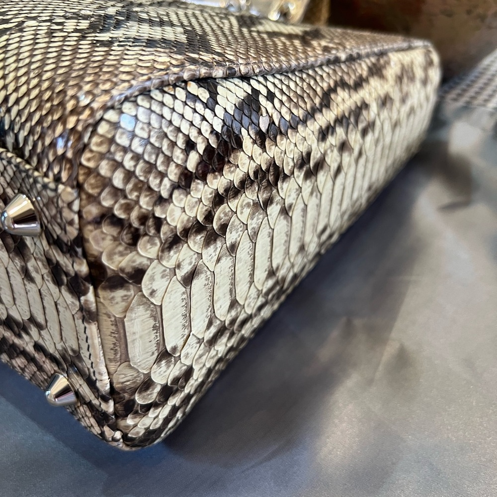 Large Python Lady Dior bag - Picture 4 of 14